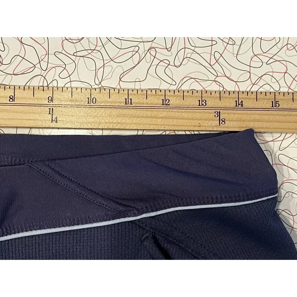 Nike Pants Womens Small Navy‎ Blue White Dri-FIT Tapered Track Athletic Gym